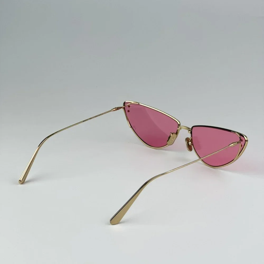 Dior MISSDIOR B1U B0N0 BRAND NEW Sunglasses Gold Pink Unisex Metal Cat Eye - Picture 10 of 14